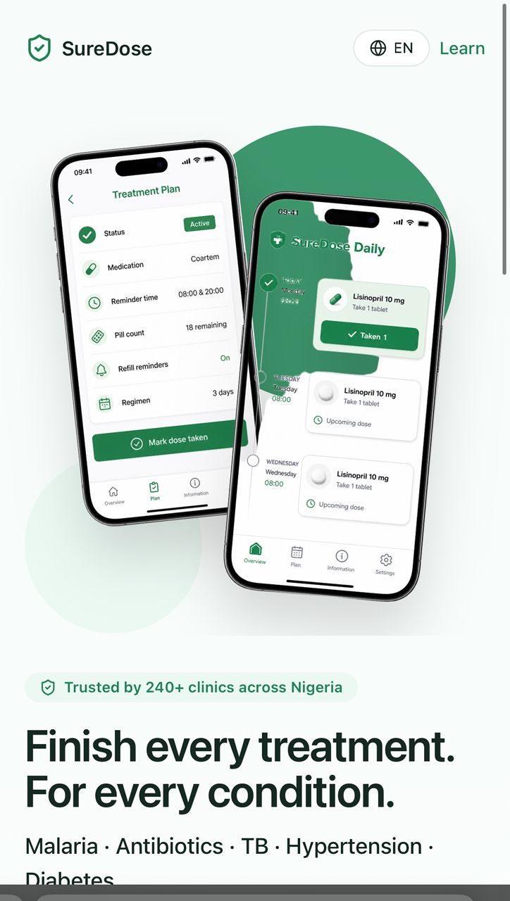 SureDose — Finish every treatment. For every condition.